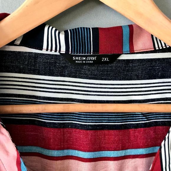 5 for $35 Shein Curve Top Blouse Shirt Women's Plus Size 2XL Multicolor … - Picture 5 of 9